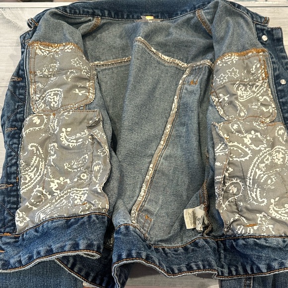 Free People Sz XS Rumors Denim Jacket - Picture 10 of 12
